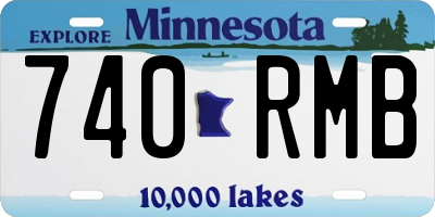 MN license plate 740RMB