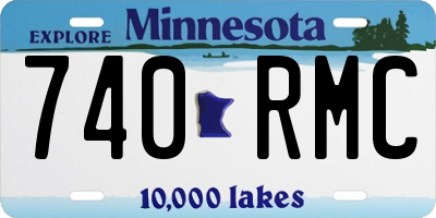 MN license plate 740RMC