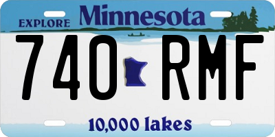 MN license plate 740RMF