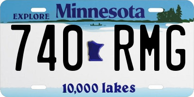 MN license plate 740RMG
