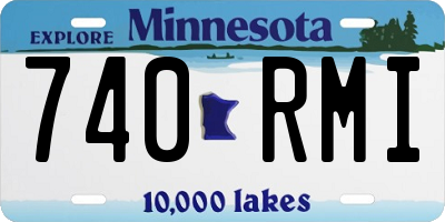 MN license plate 740RMI