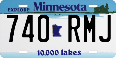 MN license plate 740RMJ