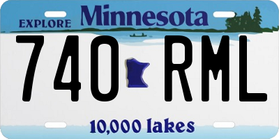 MN license plate 740RML