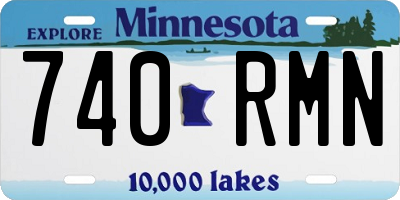 MN license plate 740RMN