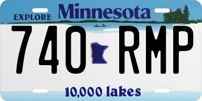 MN license plate 740RMP