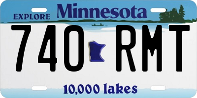 MN license plate 740RMT