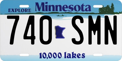 MN license plate 740SMN