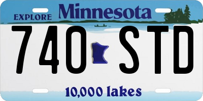 MN license plate 740STD