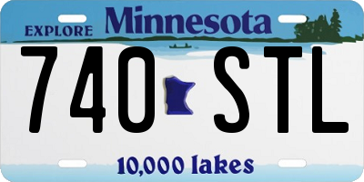 MN license plate 740STL