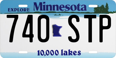 MN license plate 740STP