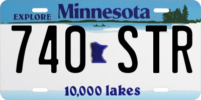 MN license plate 740STR