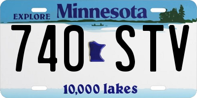 MN license plate 740STV