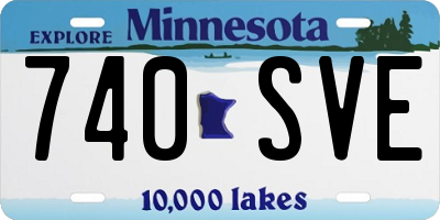 MN license plate 740SVE