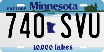 MN license plate 740SVU
