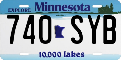 MN license plate 740SYB