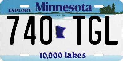 MN license plate 740TGL