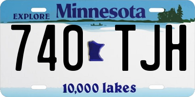 MN license plate 740TJH
