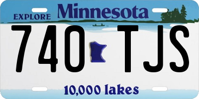 MN license plate 740TJS