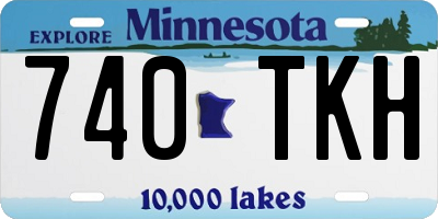 MN license plate 740TKH