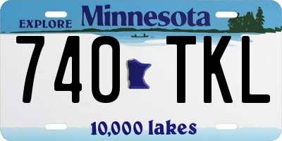 MN license plate 740TKL