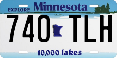 MN license plate 740TLH