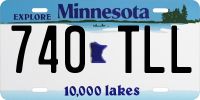 MN license plate 740TLL