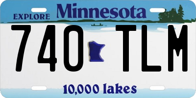 MN license plate 740TLM