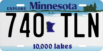 MN license plate 740TLN