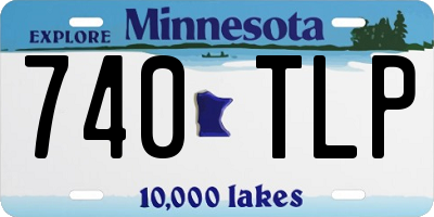 MN license plate 740TLP