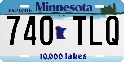 MN license plate 740TLQ