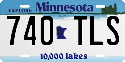 MN license plate 740TLS