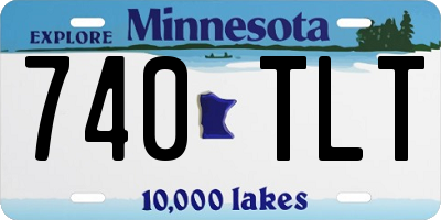 MN license plate 740TLT