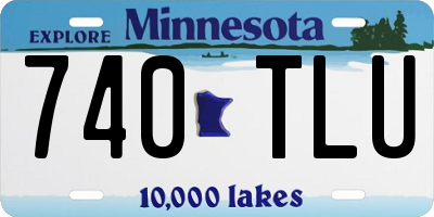 MN license plate 740TLU