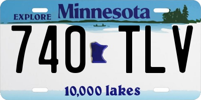 MN license plate 740TLV