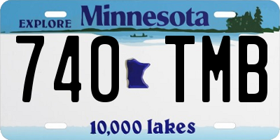 MN license plate 740TMB