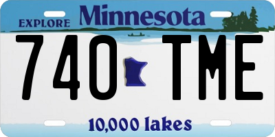 MN license plate 740TME