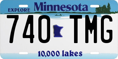 MN license plate 740TMG