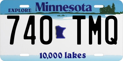 MN license plate 740TMQ