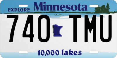 MN license plate 740TMU