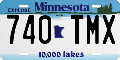 MN license plate 740TMX