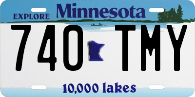 MN license plate 740TMY