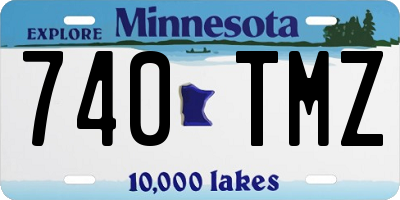 MN license plate 740TMZ