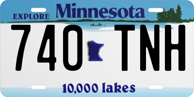 MN license plate 740TNH