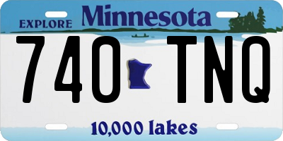 MN license plate 740TNQ