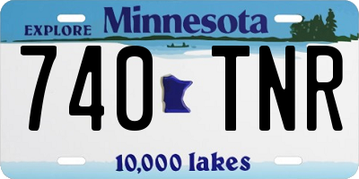MN license plate 740TNR