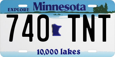 MN license plate 740TNT