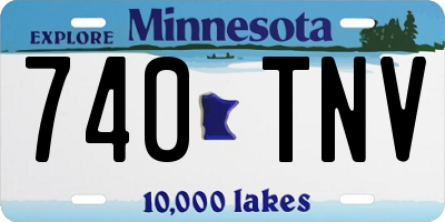 MN license plate 740TNV