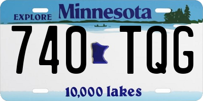MN license plate 740TQG