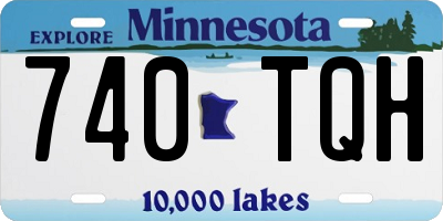 MN license plate 740TQH