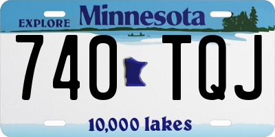 MN license plate 740TQJ